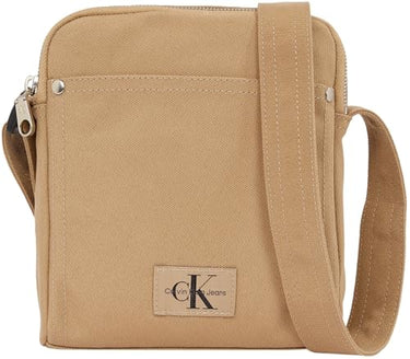 Calvin Klein Men's Sport Essentials Reporter Zip Around Crossbody Bag, Beige (Savannah Tan), One Size on Sale